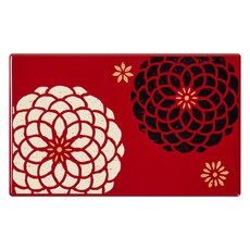 HAKOYA 花卉便當盒 15*9.3*8.5cm, 1個, 紅色