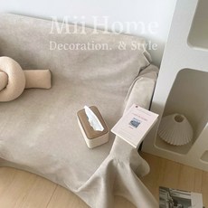 Mii Home防潑水防貓抓沙發布，多功能沙發墊/沙發毯/沙發罩，防塵餐桌布/背景布