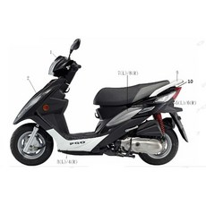 少年家 PGO 摩特動力 XC BON 側蓋小蓋 胸蓋 圖號7 圖號8 星光灰