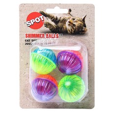 Ethical Products inc 現貨 Shimmer Ball Cat Toys 4pcs, 1個, 混色