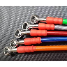 MR KING 220CM 金屬油管 煞車油管 不鏽鋼油管 改裝油管 碟煞油管 bws 新勁戰 G6 彪虎 雷霆 vjr, 詳見包裝, 詳見包裝, 橘