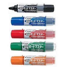 PILOT 百樂 WMBM-18BM 可換卡水白板筆 短型 粗字圓頭 日本製, 1箱, 紅色, 紅色