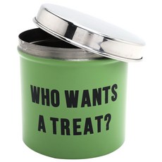 Pro Select 不鏽鋼貓咪飼料儲存罐, 1.2L, 綠