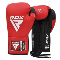 RDX 綁帶式專業拳擊訓練手套 透氣舒適 提供卓越保護, 紅, 1個