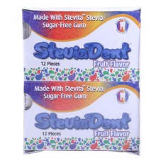STEVITA Steviadent 無糖水果口香糖, 1.25克, 12入