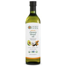 Chosen FOODS 綜合藏紅花椰子酪梨油, 1個, 1L