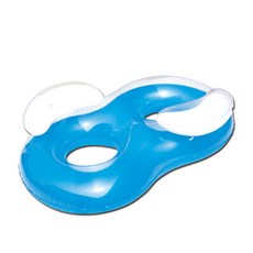 Bestway 雙人泳圈 43009，加大雙人設計，舒適安全，夏日水上活動首選, 藍色