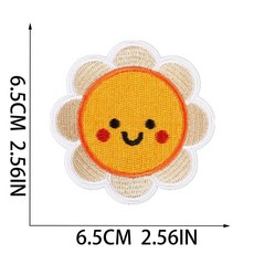 巴哈樂器 刺繡燙布貼 裝飾徽章 衣服補丁貼 自粘繡花 DIY禮物, 黃色，白色, 1個