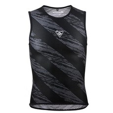 BAISKY百士奇 自行車衣 戰痕 內搭網布背心 黑 透氣排汗 輕量舒適 無袖設計