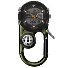 Dakota II 模擬與數位夾式手錶 登山手錶, 1個, 苔蘚綠