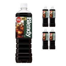 AGF Blendy 無糖濃縮咖啡, 5瓶, 950ml