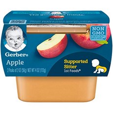 Gerber 嘉寶 孩童食物泥 2入組, 蘋果口味, 142g, 1組