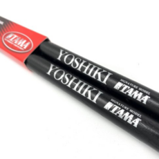 TAMA H-YKB2 YOSHIKI 聯名款鼓棒 X-JAPAN 簽名款 鼓手必備, 黑色, 1個