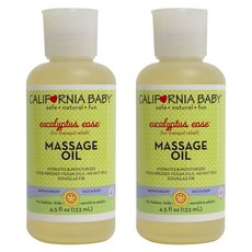 CALIFORNIA BABY 加州寶寶 尤加利樹舒緩按摩油, 2瓶, 133ml