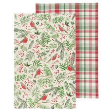 now DESIGNS 圖案印花洗碗巾組 46*71cm, 2件, 冬歌