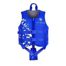 HISEA 兒童成人救生衣 國家級認證浮力衣 水上活動安全裝備, 小童帥氣藍