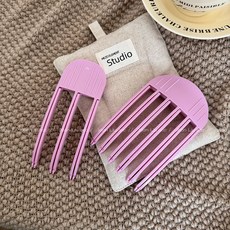 【XIAN ACC】高顱頂蓬鬆髮根髮夾：懶人無痕髮飾 日韓流行 拯救扁塌髮, 1個, 紫色