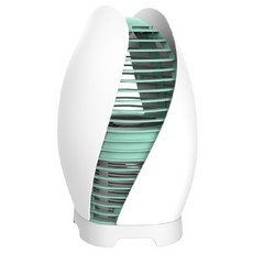 開心果 USB光觸媒滅蚊燈 家用低噪音 物理吸捕式 孕嬰適用 綠紫雙色, 開心果綠, 菱形星空捕蚊燈