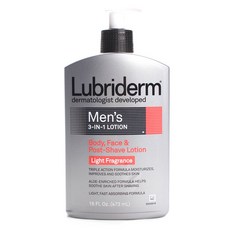 Lubriderm 男士三合一乳液淡香型, 1個, 473ml