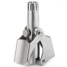 享家品 不鏽鋼鼻毛修剪器，手動操作，安全衛生，輕鬆修剪鼻毛, single product