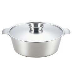 YOSHIKAWA 吉川 Zei不鏽鋼韓式燉鍋, 1個, 銀, 26cm