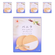 NikkoShokuhin 香草奶油夾心waffle餅乾 5個入, 5個