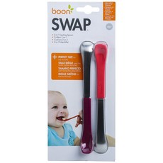 boon 2用孩童食品勺, 1個, Pink+Purple