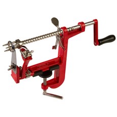 漸進式核心蘋果削皮器, 1個, 紅+銀+黑