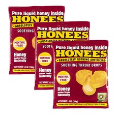 HONEES 潤喉糖, 3個, 100g