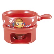 FUJIYA 不二家 Peko 陶瓷巧克力鍋組, 1組, 紅色 象牙白