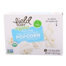 field DAY 微波爆米花 淡奶油口味, 3入, 85g