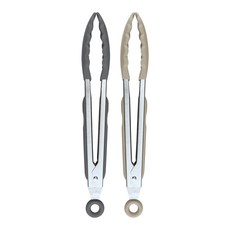 Tovolo 迷你矽膠夾 17.8cm, 2支, 淺灰色+炭灰色