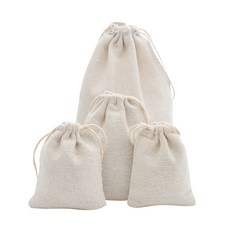 純棉麻布束口袋 雜物整理袋 旅行收納袋