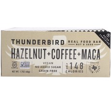 thunderbird Real Food Bar Nut & Seed Hazelnut + Coffee + Maca, 15件, 48g
