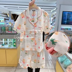 KAKAO FRIENDS 萊恩&春植 100%棉 夏季睡衣 (韓國正品)