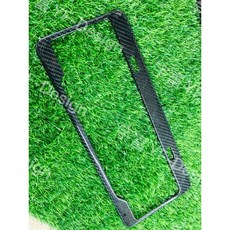 台灣製造現貨 正碳纖維卡夢車牌框 7碼 汽車機車通用, 碳纖維外觀