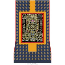 台灣唯一布製糖卡帳藏密唐卡樣式齊全用部退色品質保證九宮八卦風水精品)----長51寬42公分 唐卡, 九宮八卦黑金版