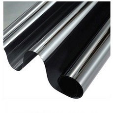 魔幻黑隔熱防曬玻璃貼紙 不透光透視窗戶貼膜 有背膠隔熱紙 防紫外線玻璃貼 窗貼, 魔幻黑銀