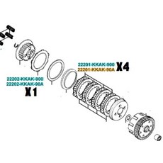 KYMCO光陽 原廠 KKAK KTR150 離合器片組 4+1塊