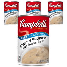 Campbell's 金寶 蒜香蘑菇奶油濃湯, 4罐, 298g