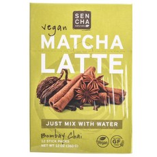 SENCHA NATURALS 綜合香料風味抹茶拿鐵咖啡沖泡粉, 12件, 30克