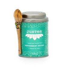 JuSTea 薄荷茶附茶匙, 1個, 45克