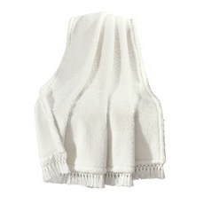 LUSH DECOR Sherpa 流蘇流蘇單人毯子