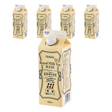 ucc Homer皇家奶茶調製用紅茶濃縮液 無糖, 5瓶, 500ml