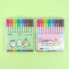 Chiikawa 吉伊卡哇 兒童12色細頭著色筆 (正版授權), 外盒顏色隨機, 1盒