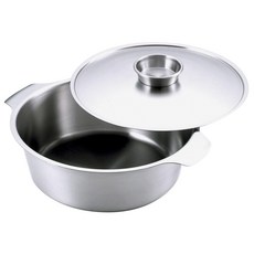 YOSHIKAWA 吉川 Zei不鏽鋼韓式燉鍋, 1個, 銀, 22cm