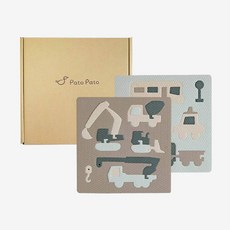 【台灣製 Pato Pato】益智拼圖系列（多款可選，顏色隨機）一邊遊戲，一邊學習, 馬卡龍色系混搭（雙色）, 8