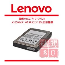 聯想 Lenovo X3650 M5 1.6T SAS 2.5吋 12Gb SSD 固態硬碟 伺服器硬碟 01GV771 01GV721, 1.6TB