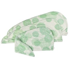 DESIGN IMPORTS 乾髮帽 3入, 1個, 綠+白