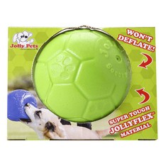 Jolly Pets 寵物橡膠足球玩具, 1個, 綠